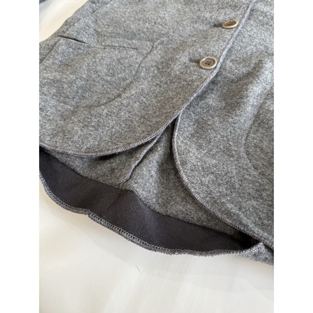 VTG Miu Miu Wool Casual Blazer Gray Sz 42 Jacket Italy Minimalist *READ! - Picture 10 of 14